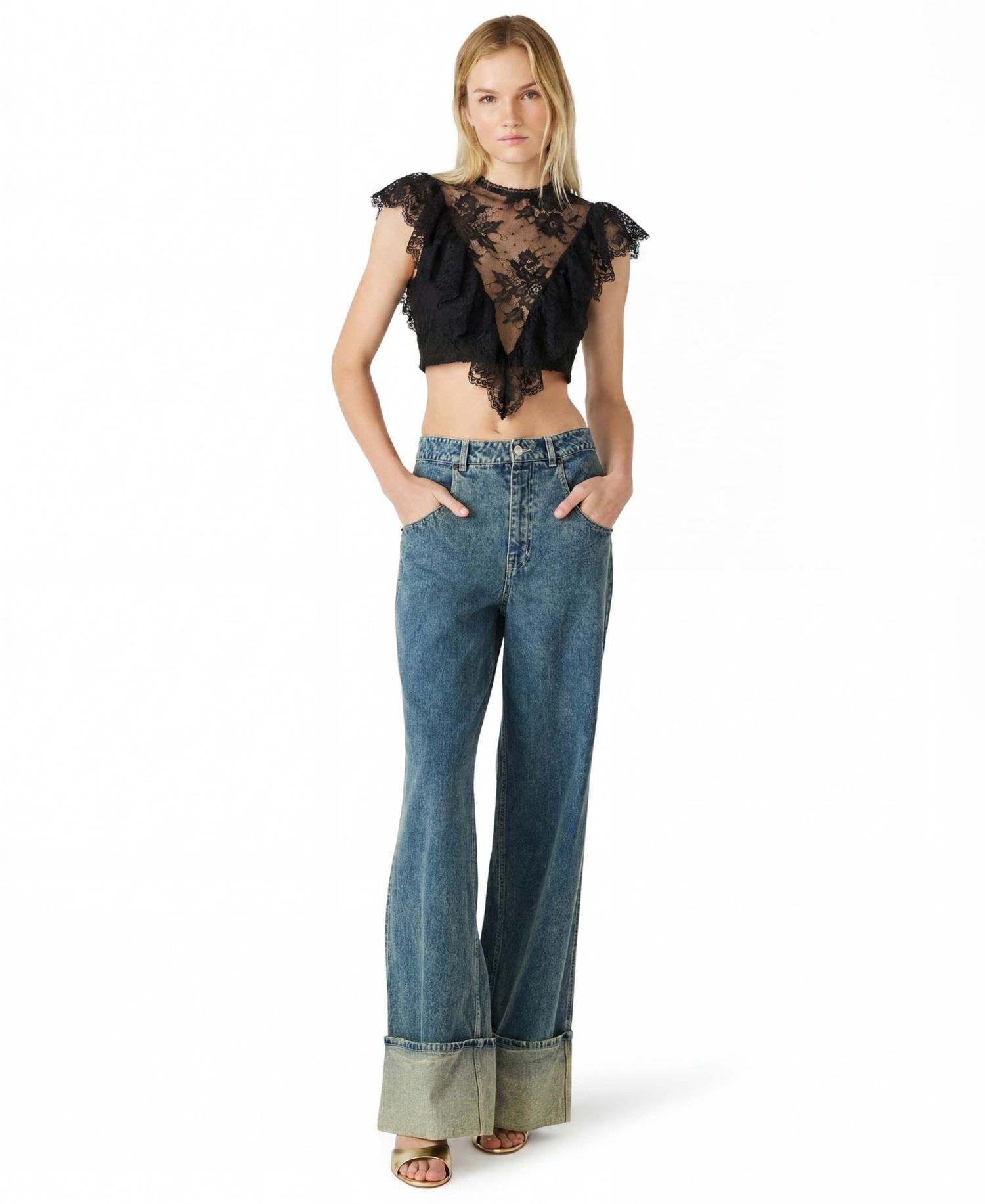 Women's Faya High Round Neck Top