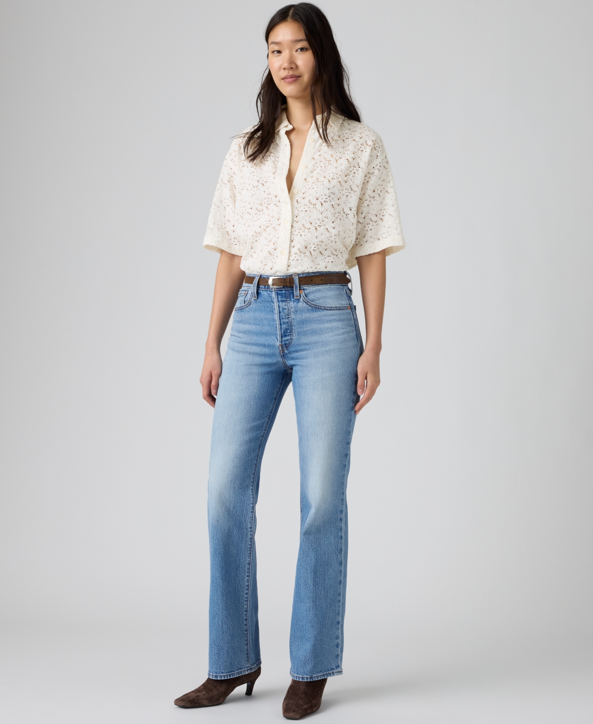 Levi's Premium Women's Wedgie Boot Piping High Rise Jeans