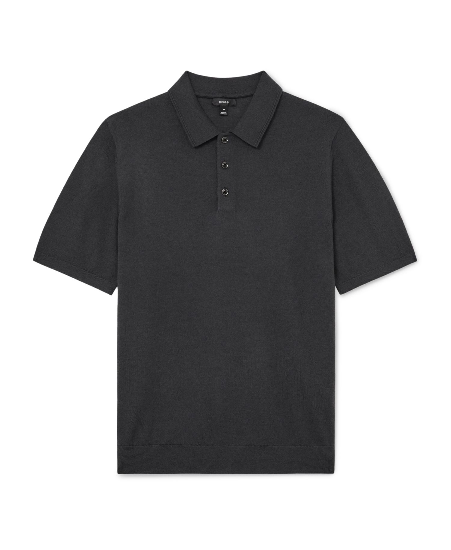 Men's Manor Half Button Merino Wool Polo Shirt
