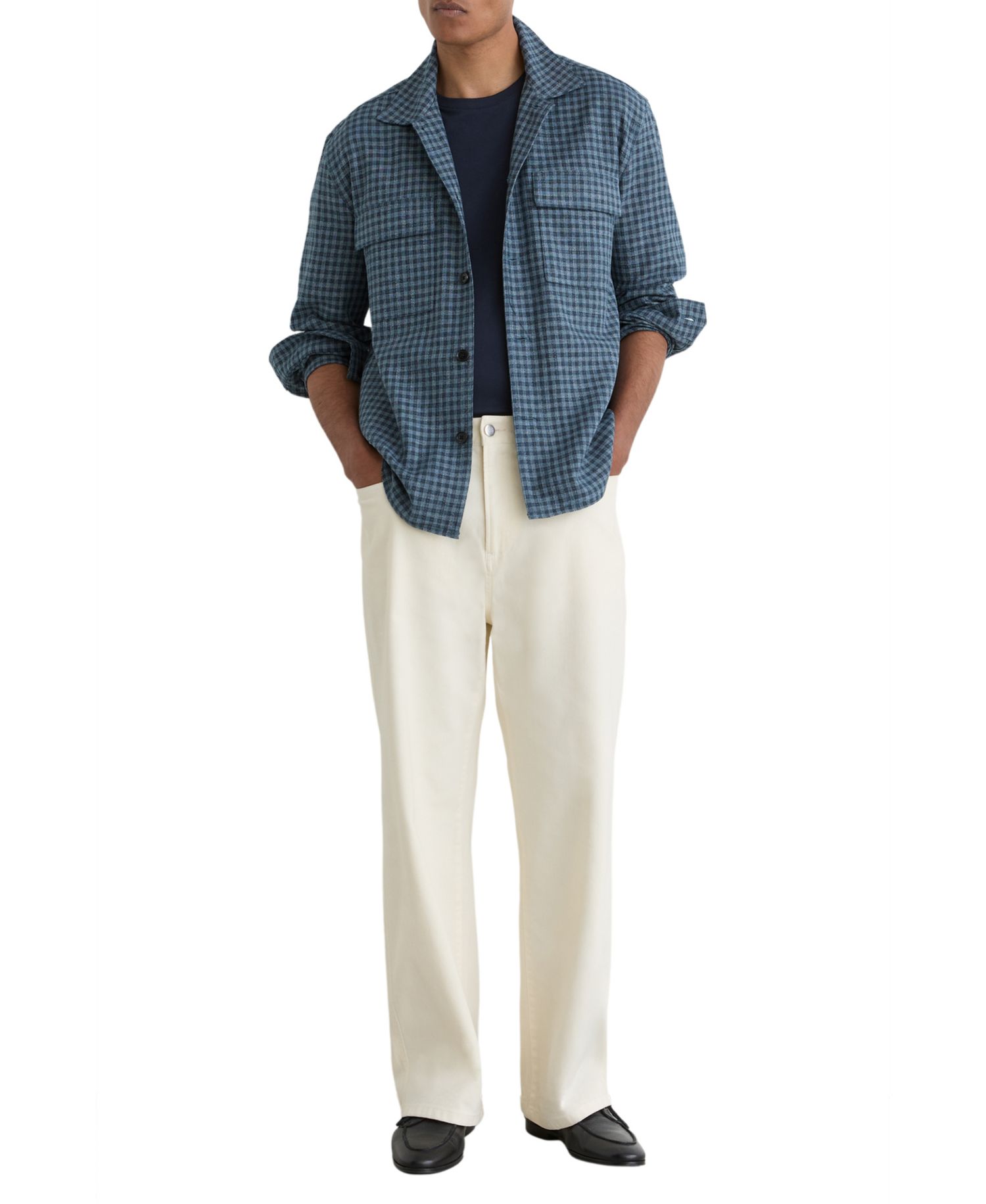 Men's Sever Linen Check Overshirt