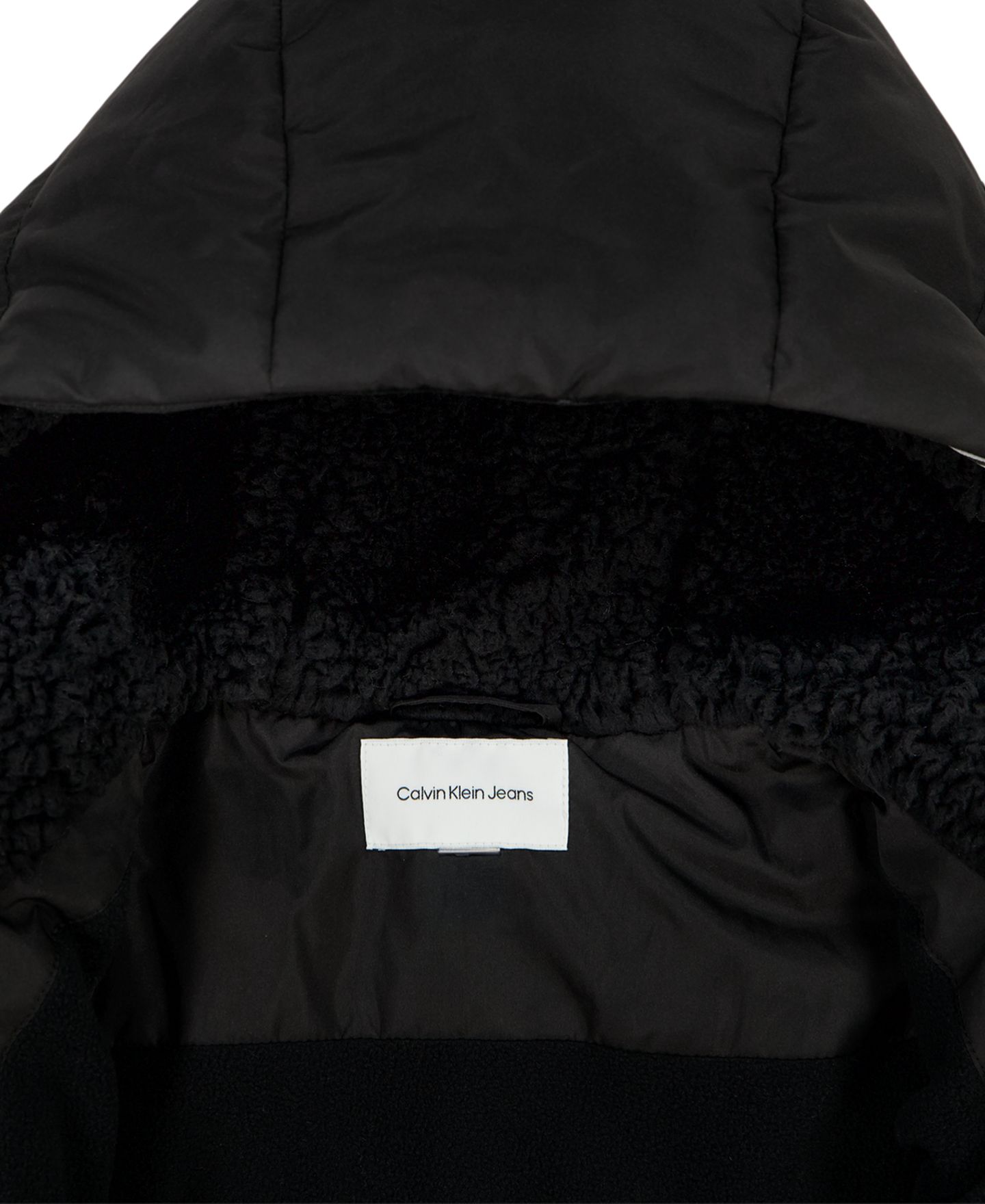 Куртка Calvin Klein Relaxed-Fit Long-Sleeve Puffer для мальчиков, цвет: Чёрный — фото 7