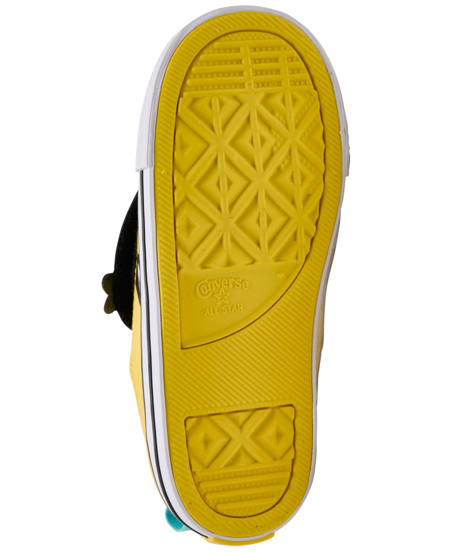 Детские кеды Converse Chuck Taylor All Star Minions EasyOn Ox на липучках, Finish Line, цвет: Жёлтый / Белый — фото 6