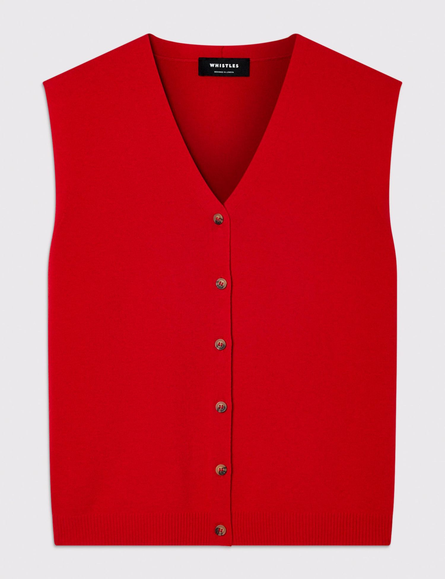Women's V-Neck Button Front Knit Tank