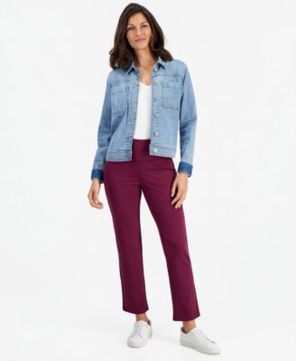 Women's Straight-Leg Ponte-Knit Pants