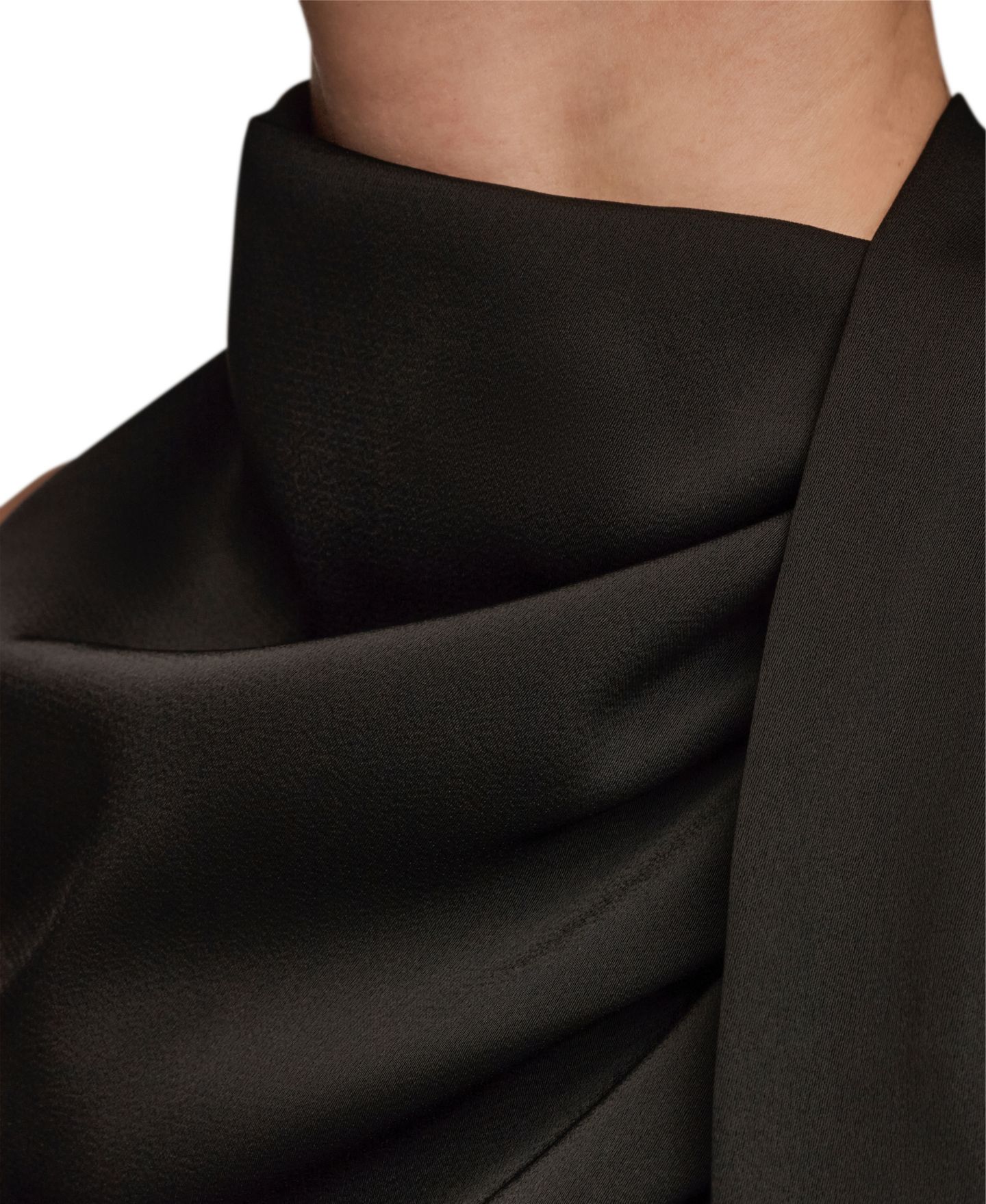 Женская блузка Donna Karan New York Sleeveless Twist-Front Drape Blouse, цвет: Чёрный — фото 7
