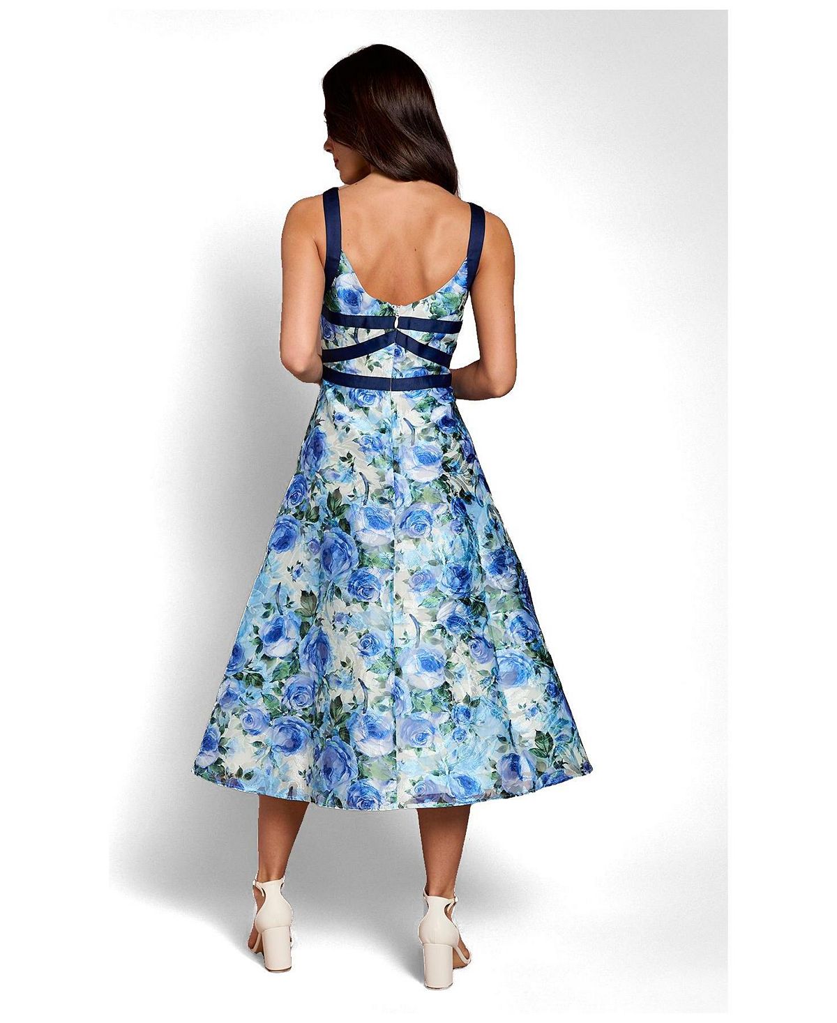 Coast Women's Floral Jacquard Midi Dress view 2 — MAYCSS fashion products