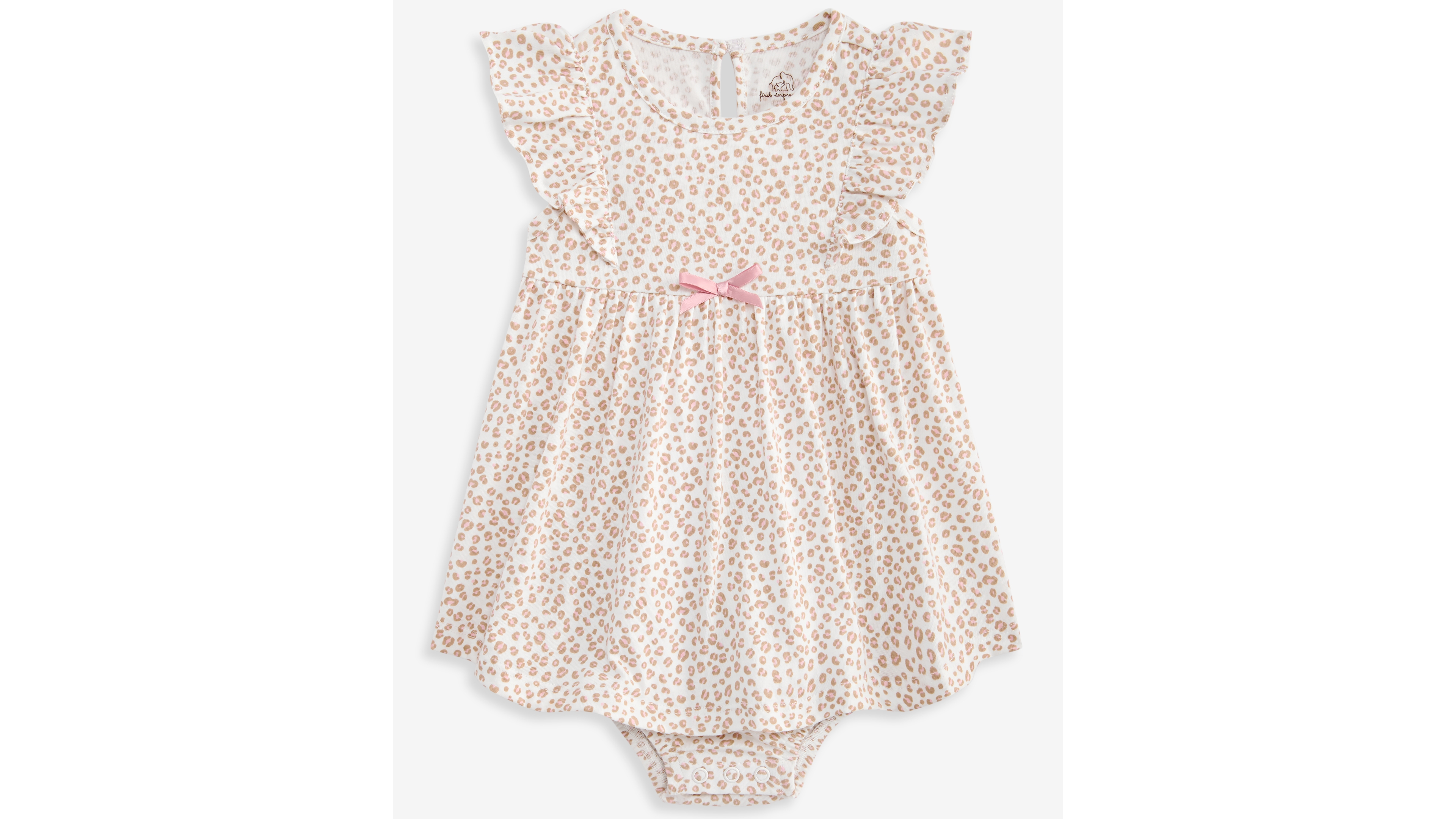 First Impressions Baby Girls' 0M-24M Leopard-Print Skirted Sunsuit, Macy's Exclusive