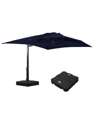 10x13Feet Cantilever Patio Umbrella with DIY Drape Hook and Base