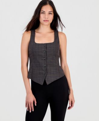 Women's Glen Plaid Vest Top