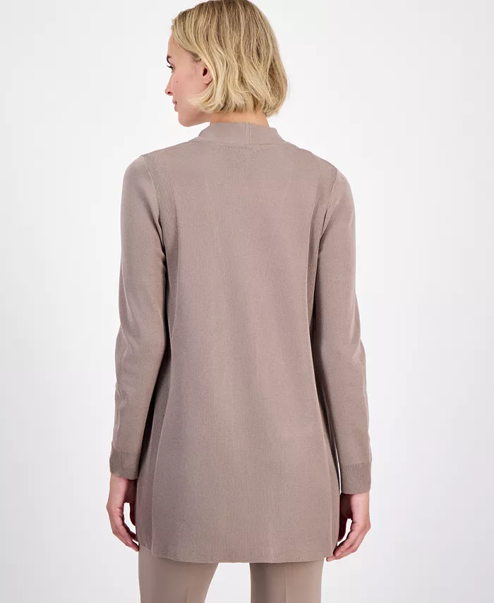 Women's Open-Front Buttoned-Pocket Cardigan - thumbnail 4