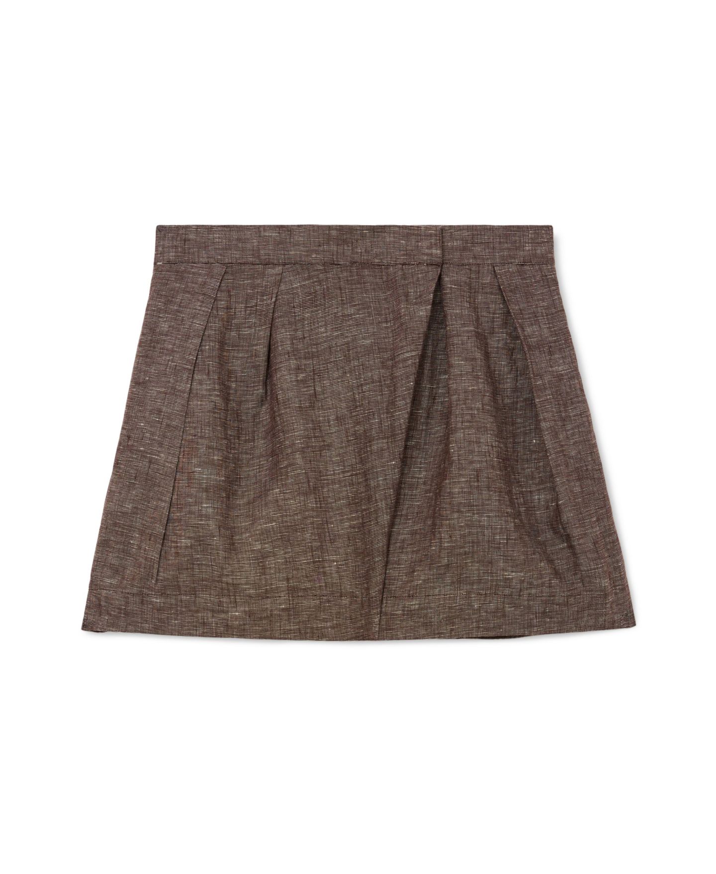 Женские шорты REISS Serena Linen Co-Ord, цвет: Серо-коричневый коричневый — фото 5