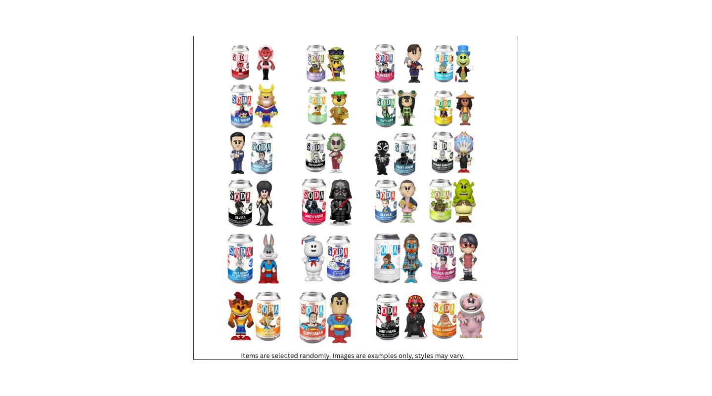 Детские фигурки Funko Pack of 4 Surprise Mystery Soda Figure Randomly Selected, цвет: Assorted Pre-Pack — фото 4