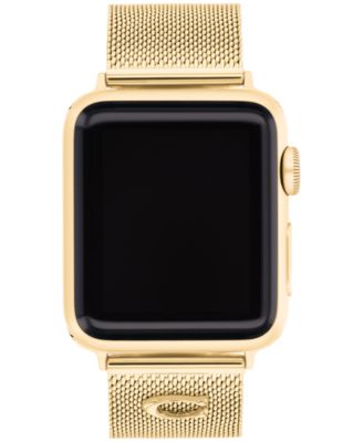 Women's Gold-Tone Stainless Steel Apple Watch Strap 38mm, 40mm, 41mm