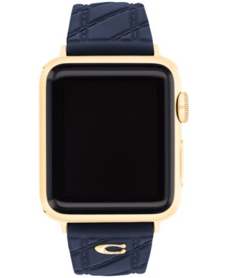 Women's Navy Silicone Apple Watch Strap 38mm, 40mm, 41mm