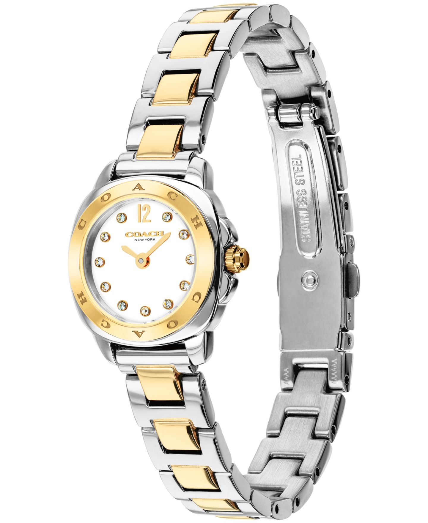Женские часы COACH Kitt Two-Tone Stainless Steel Bracelet Watch 21mm — фото 3