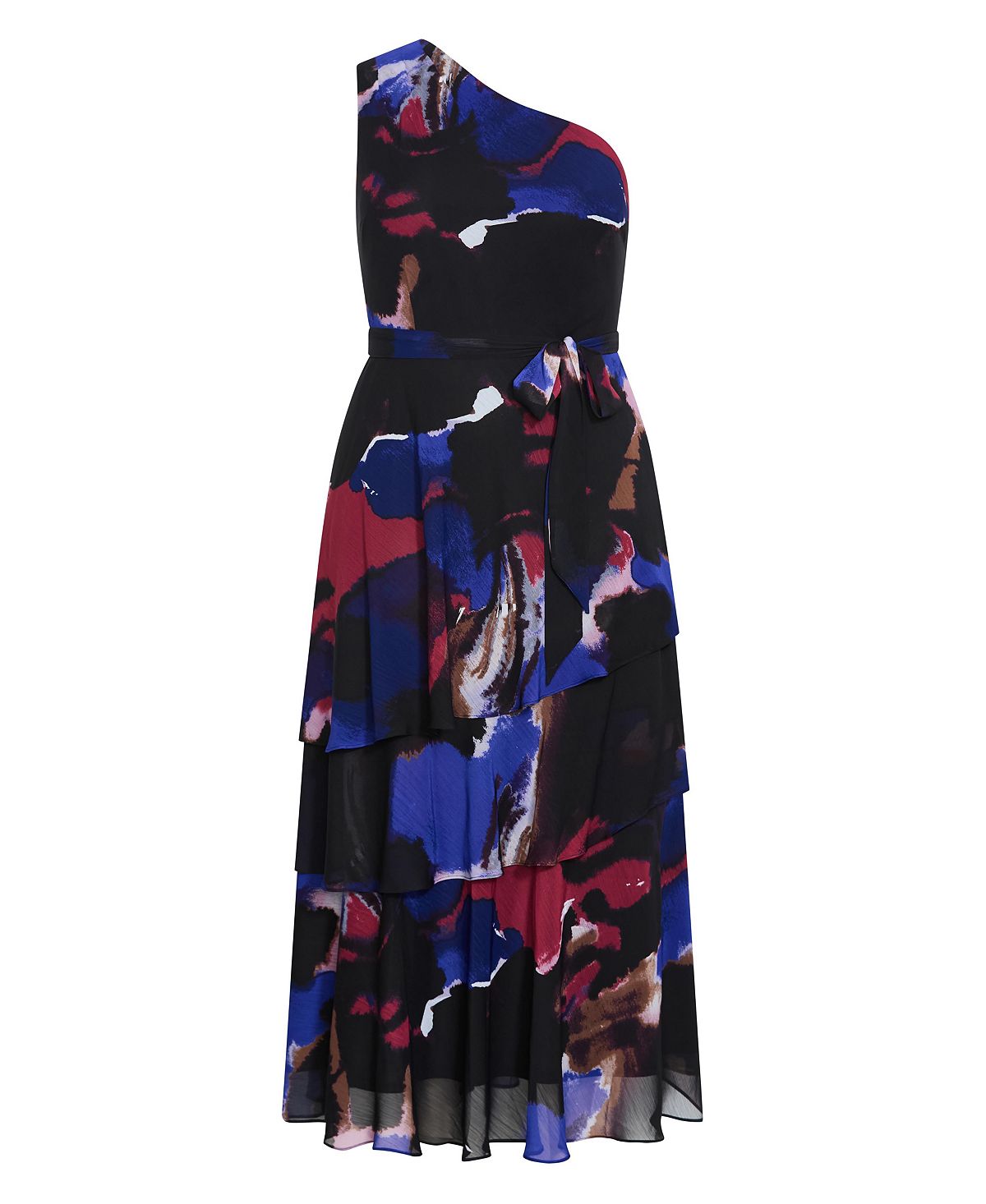 CITY CHIC Women's Plus Size Rendezvous One Shoulder Maxi Dress view 3 — MAYCSS fashion products