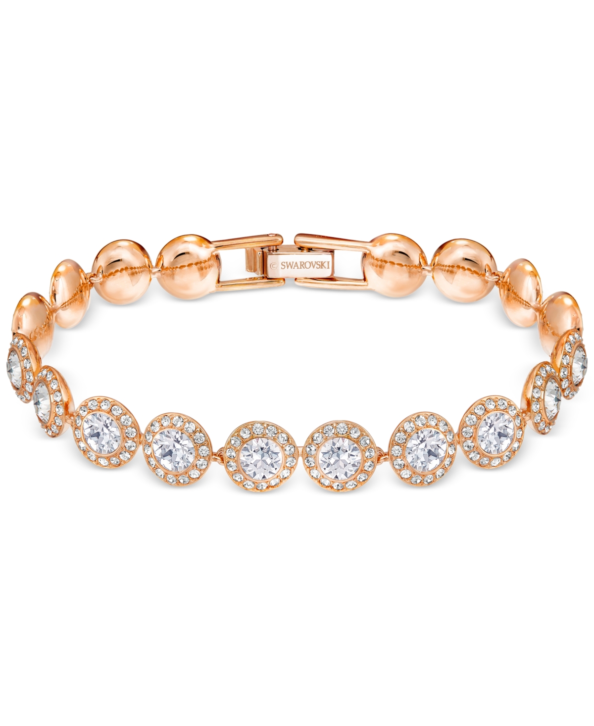 Shop Swarovski Crystal Flex Bracelet In Rose Gold