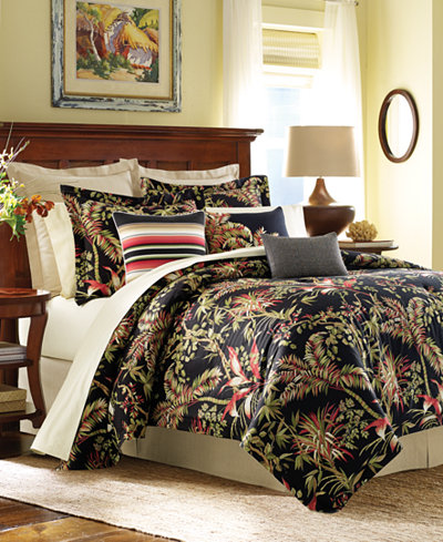 Tommy Bahama Home Jungle Drive Floral-Print Comforter Sets