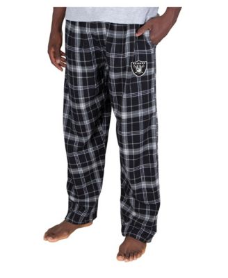 Men's Black Las Vegas Raiders Ultimate Plaid Flannel Pants