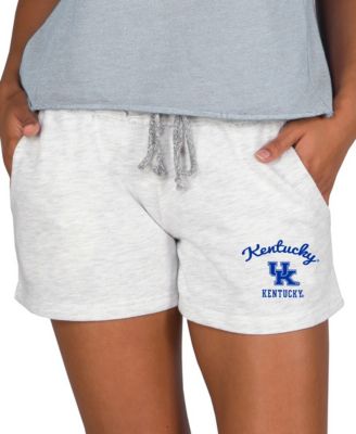 Women's Ash Kentucky Wildcats Mainstream French Terry Tri-Blend Shorts