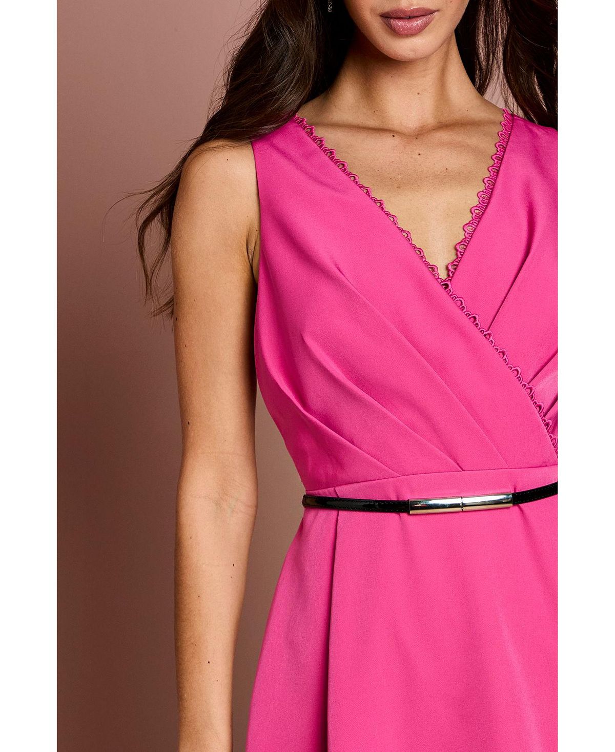 Coast Women's V-Neck Lace Midi Dress view 5 — MAYCSS fashion products