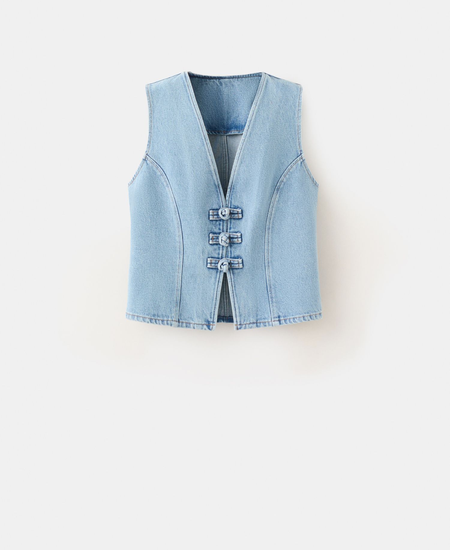 Women's Toggles Denim Top