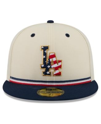 【4セット】LA Dodgers アメリカ建国250周年記念 ブランケット New Era Men's Cream/Blue Los Angeles Dodgers USA 250 Fourth of