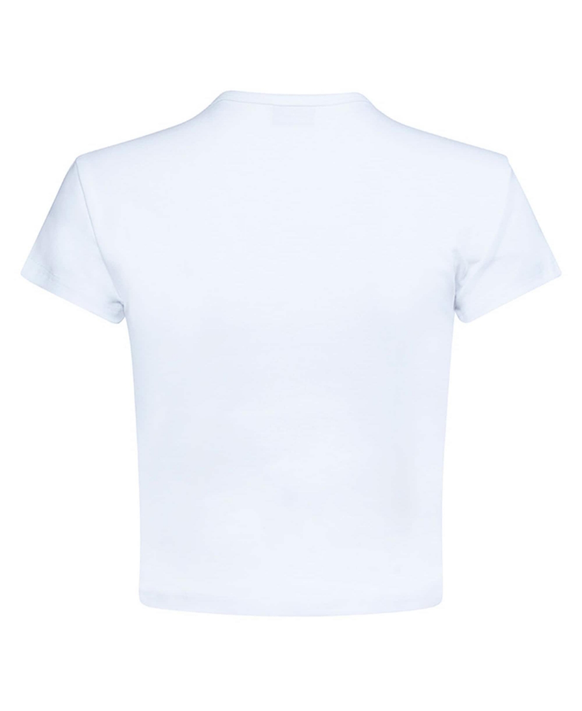 Hype and Vice Women's White New York Knicks Cropped Baby T-Shirt
