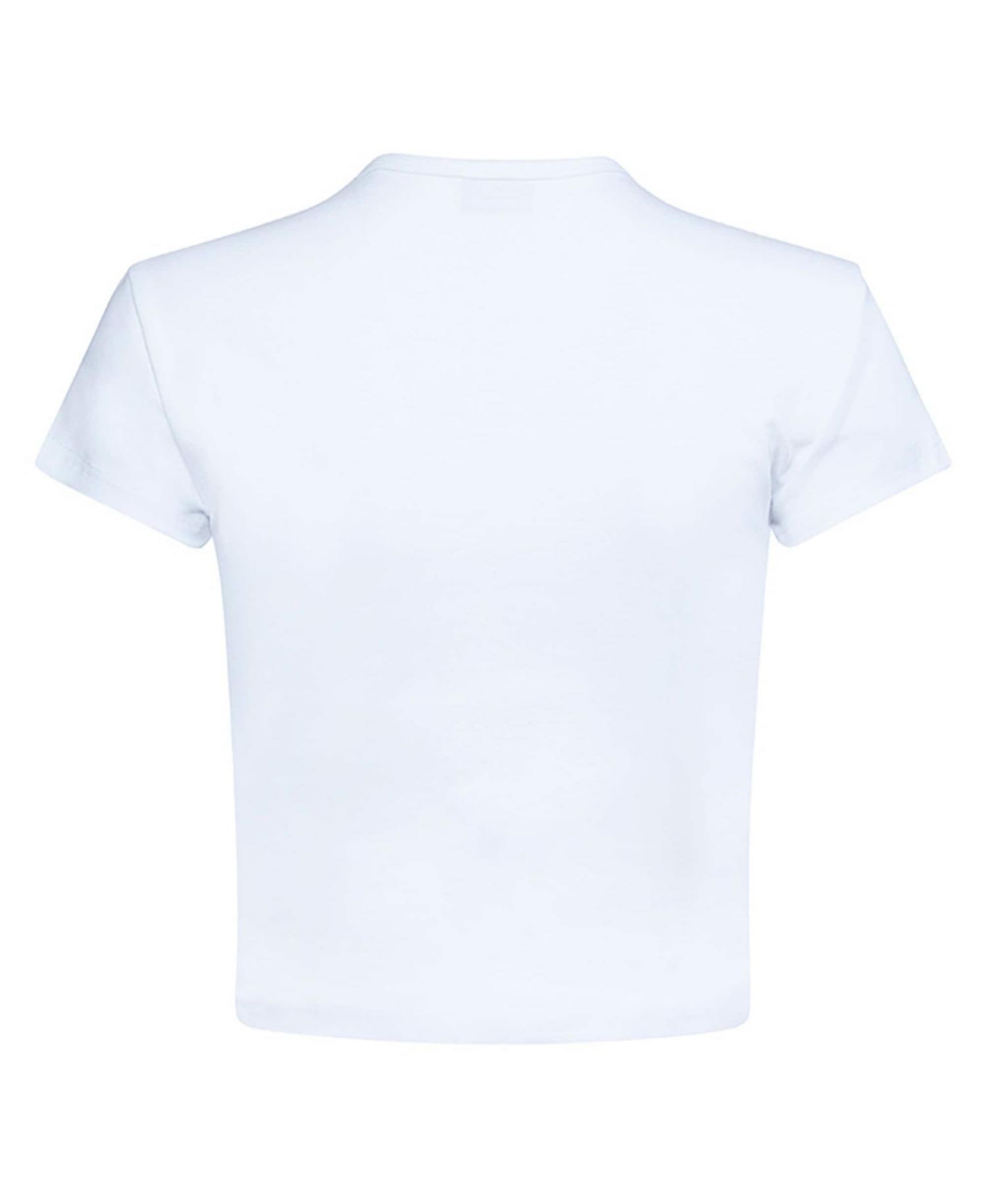Women's White New York Knicks Cropped Baby T-Shirt