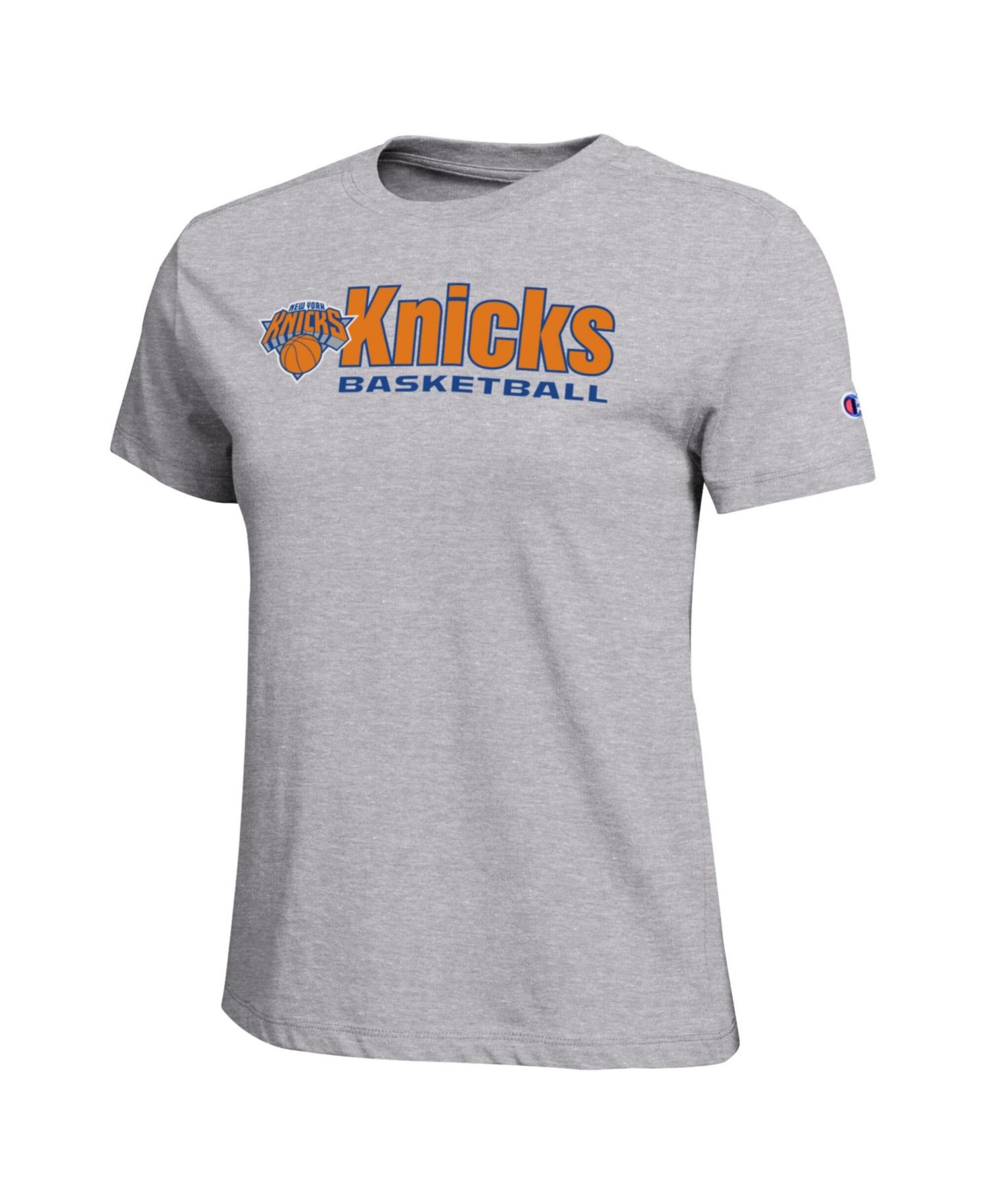 Women's Gray New York Knicks Basketball T-Shirt