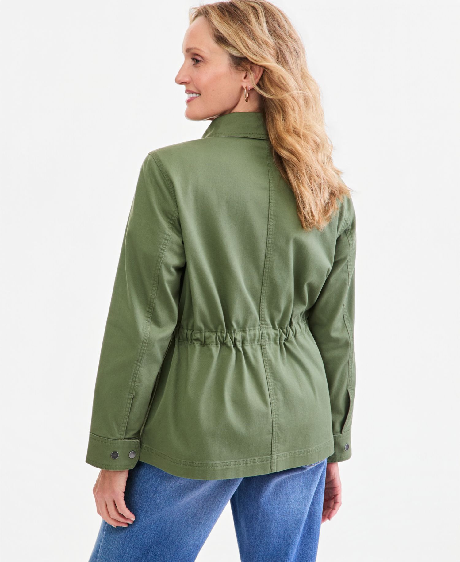 Women's Tie Waist Utility Field Jacket