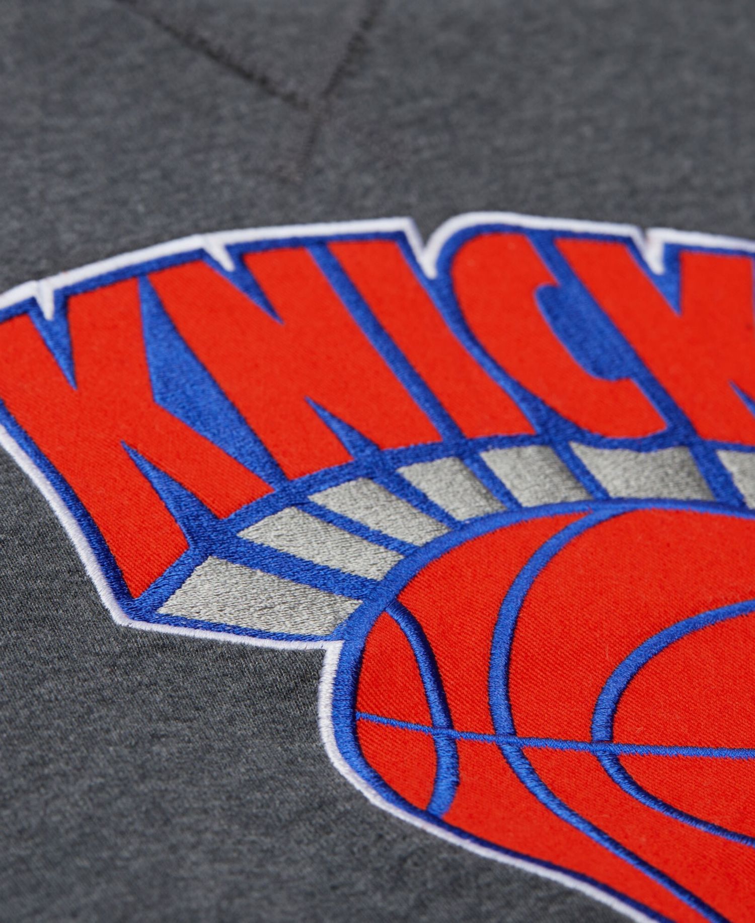 Men's Charcoal New York Knicks Legacy Vintage Fleece Hoodie