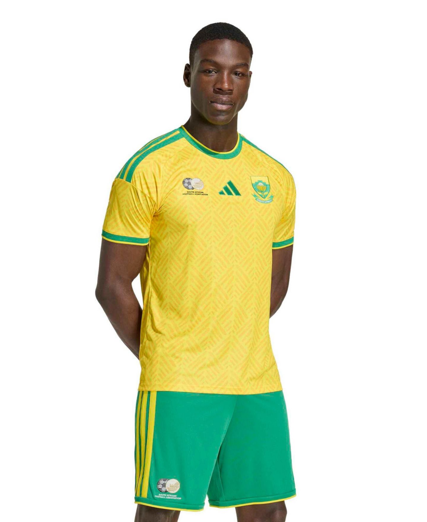 Мужской топ adidas Yellow South Africa National Team 2026 Home Replica Jersey — фото 1