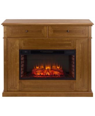 Trevor 2 Drawer Wood Mantel Fireplace
