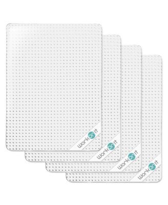 36" x 48" Office Chair Mat for Low Pile Carpet (4 Pack), Clear Heavy Duty Non-Slip Thick Desk Chair Floor Protector for Home and Office
