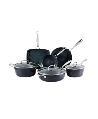 Green Stone Aluminum 9-Piece Cookware Set
