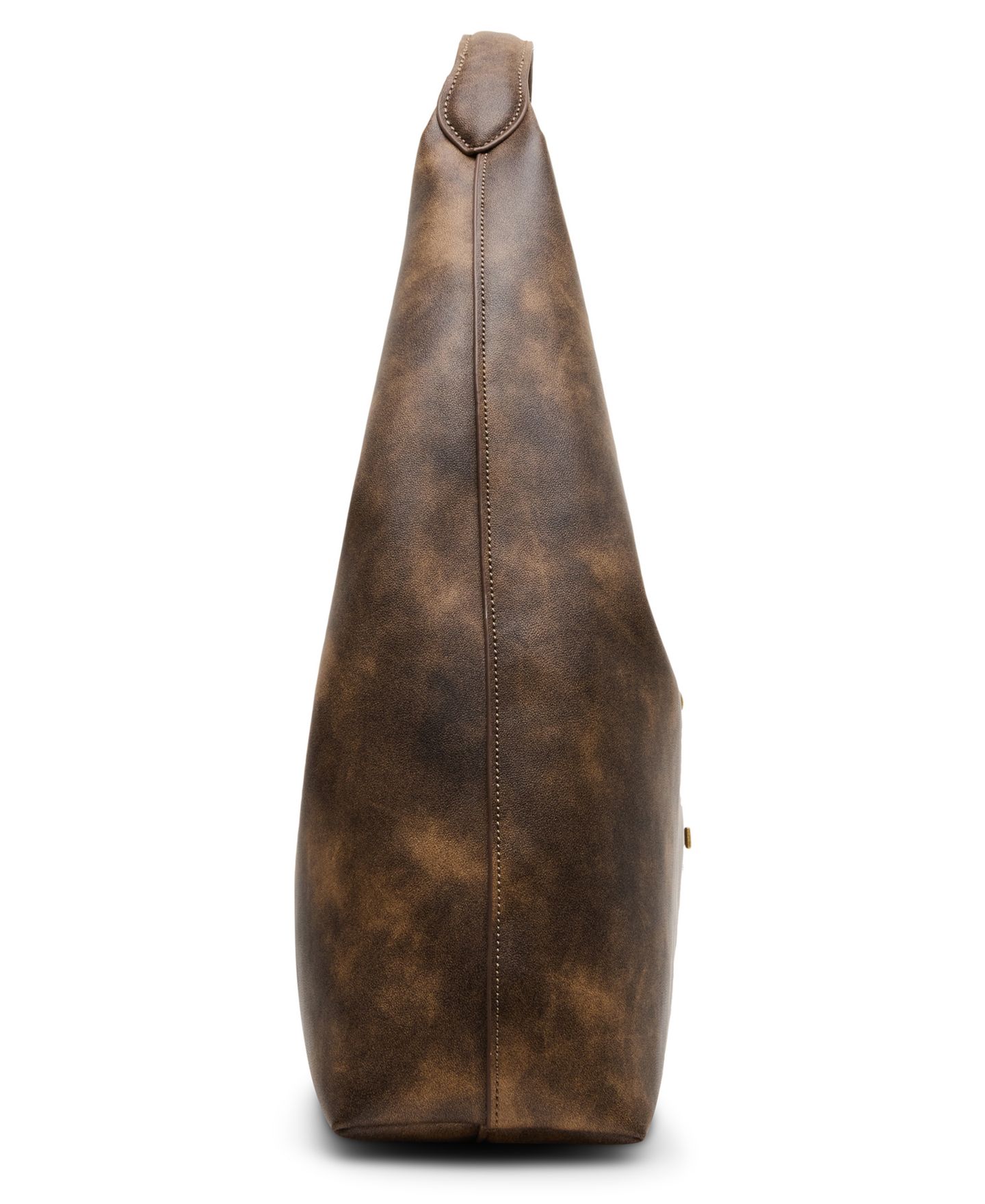 Женская сумка Steve Madden Auraa Slouchy Magnetic Large Shoulder Handbag, цвет: Коричневый — фото 5