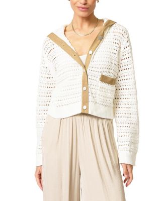 Women's Avery Mixed Media Hooded Cardigan
