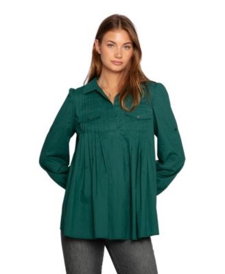 Women's Catch Feelings Pintuck Shirt