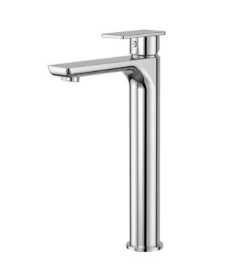 Single Hole Vessel Bathroom Faucet, Single Handle Bathroom Sink Faucet with Drain Assembly