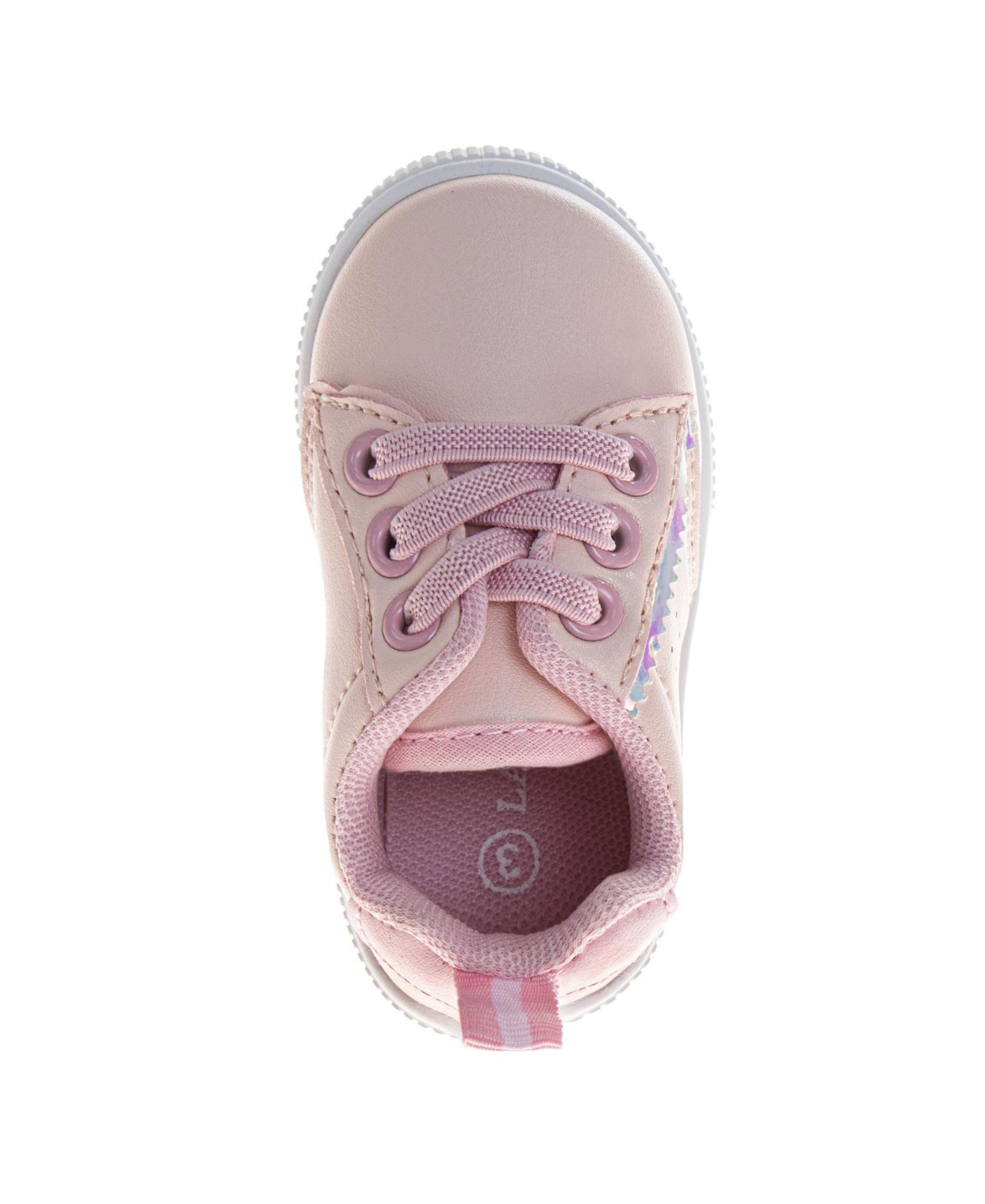 Обувь Laura Ashley Girls (Size 6 TO 10) Lace-Up Casual Shoes with Heart Detail (Toddler), цвет: Розовый — фото 4