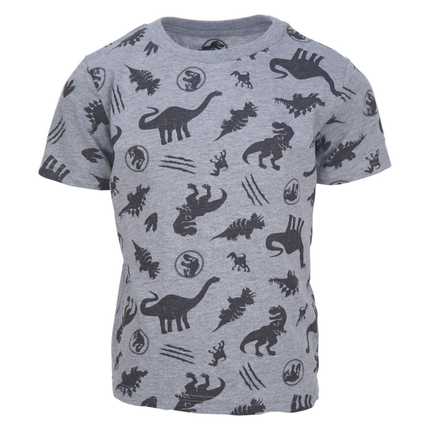 Футболки Jurassic Park T-Rex 2T - 20 3-Pack Short Sleeve Tees для мальчиков-малышей, цвет: Чёрный синий серый — фото 3