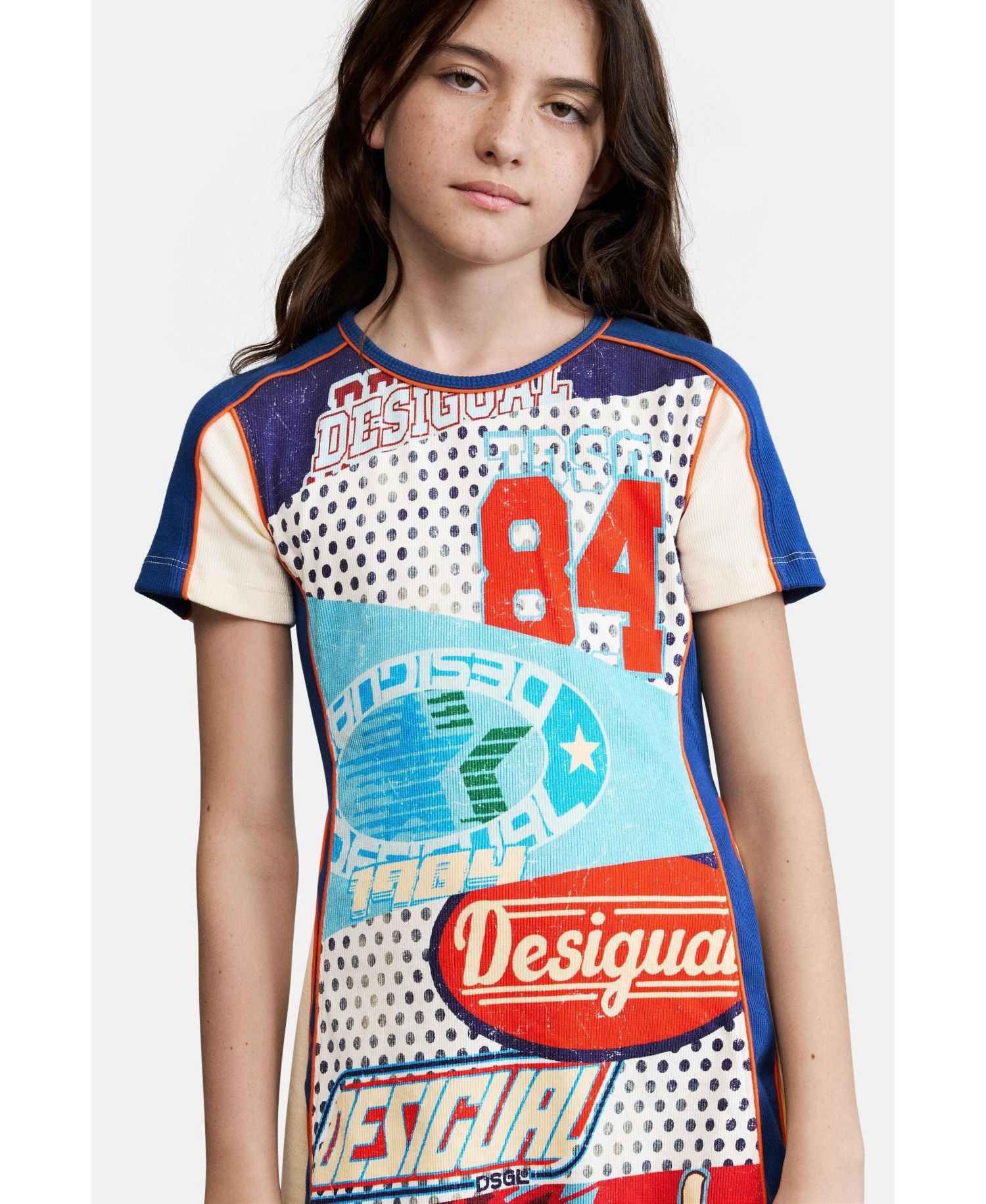 Girls's 3-14 Printed A-line dress