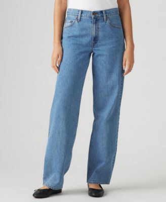 Premium Women's Mid-Rise Baggy Dad Jeans 