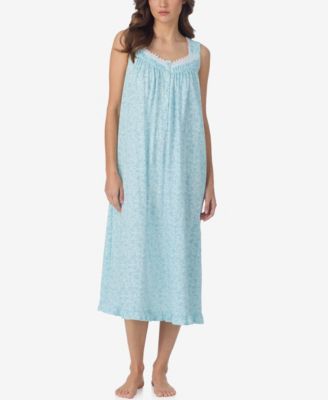 Women's Sleeveless Cotton Jersey Knit Long Nightgown
