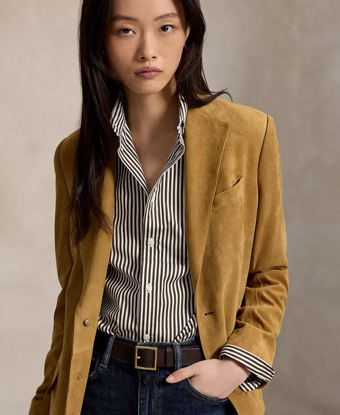 Women's Relaxed-Fit Striped Cotton Shirt - thumbnail 3