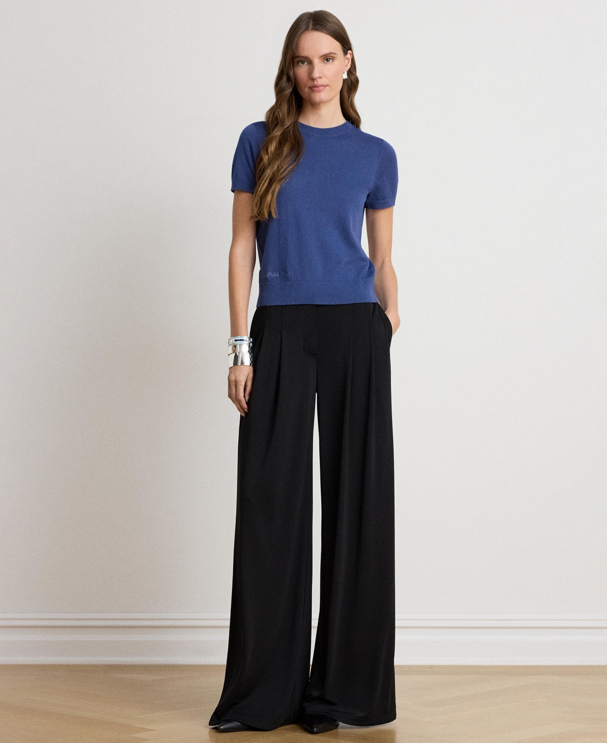 Lauren Ralph Women's Short-Sleeve Sweater