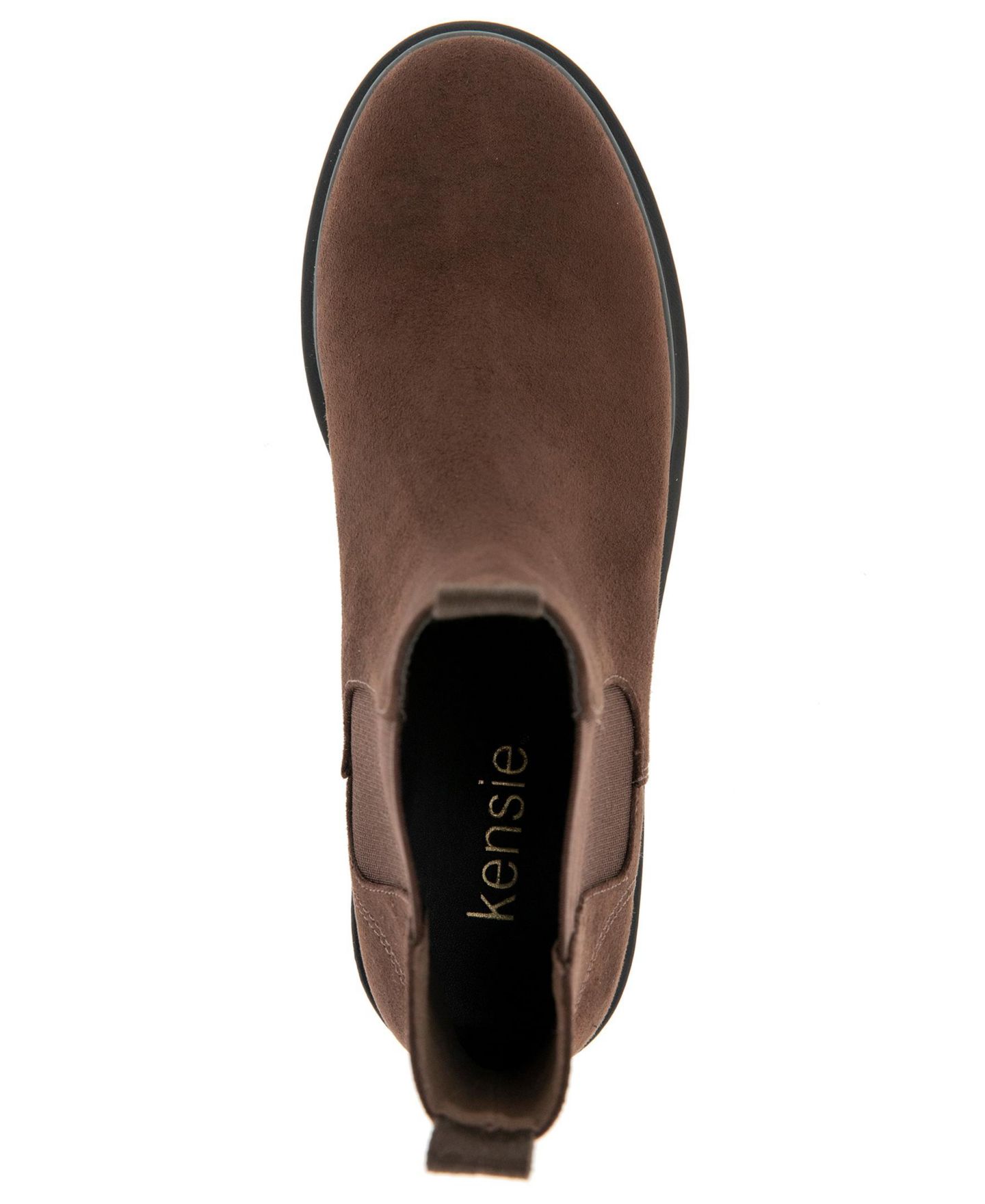 Женские ботинки Kensie Elara Lug Sole Chelsea Boot, цвет: Чёрный галечный — фото 4