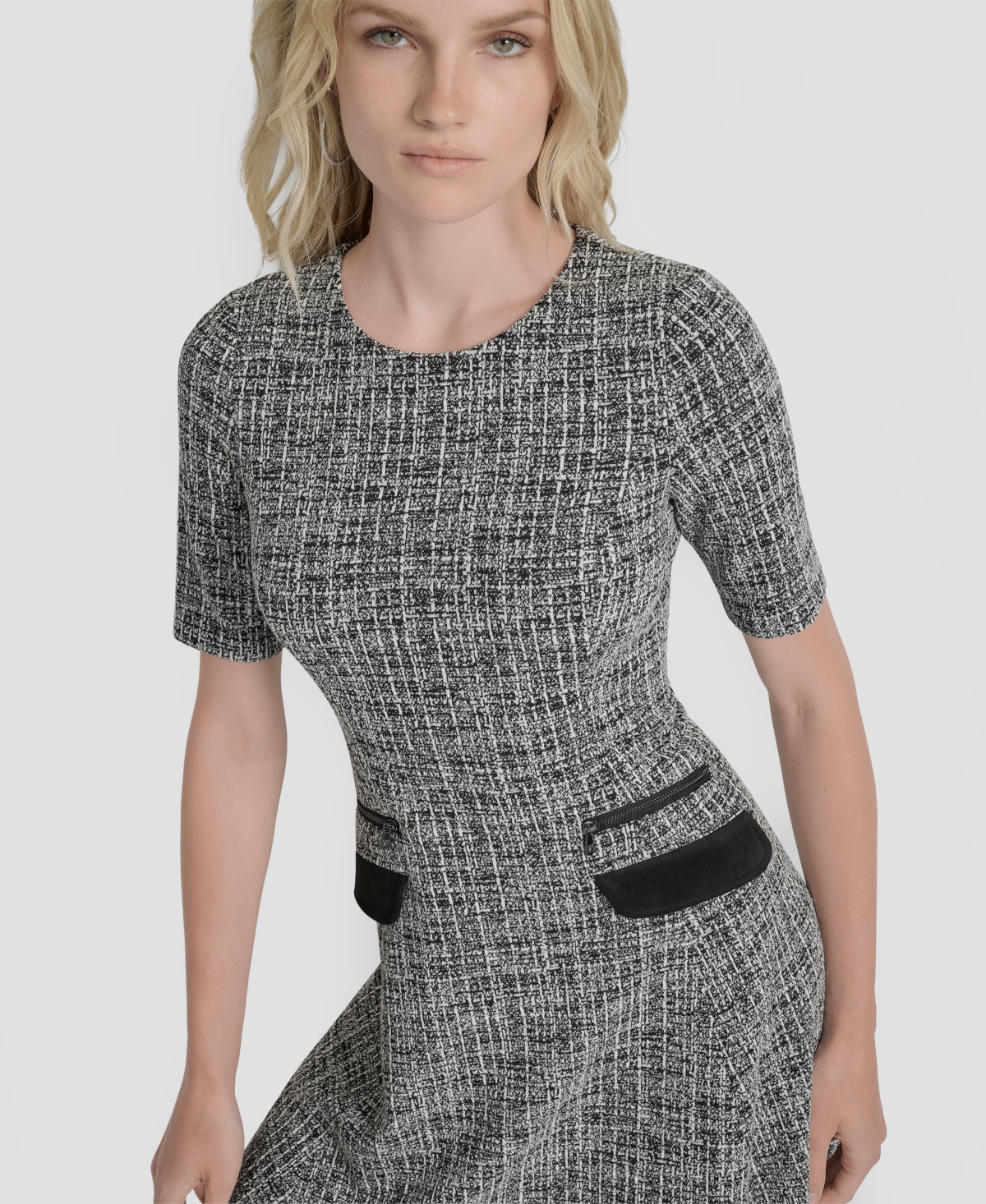 Dkny Women's Short-Sleeve Fit & Flare Dress