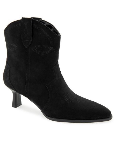 Женские туфли Kensie Ugo Western Kitten Heel Bootie, цвет: Чёрный